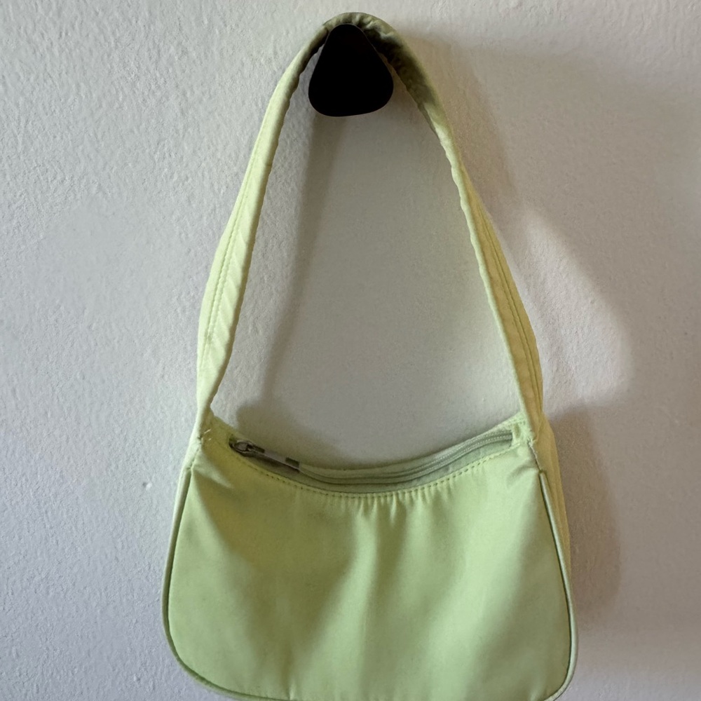 Y2K Soft Neon Green Shoulder Purse